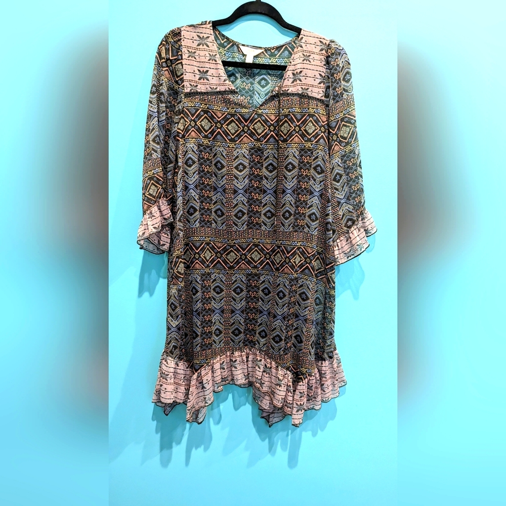 Sun & Shadow asymmetrical dress